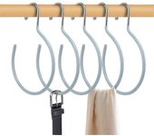 Ubiuo HangerSpace Bufanda, Anillo de suspensión, Percha para cinturones, 5 piezas, Corbata antideslizante, Ganchos para colgar, Accesorios de armar...