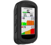 Wexary Para la funda protectora de la computadora de la bicicleta Garmin Edge 840/540 Funda anticaída de silicona suave Negro