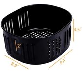 Cesta de reemplazo de la freidora de aire para Power Xl Dash Gowise 5.5qt Freidora de aire y todo el horno de freidora de aire, aire fr