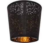 Lámpara tipo tela pantalla pantalla simple pantalla lámpara de techo cubierta lámpara accesorio de luz Negro