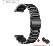 Correa de muñeca para Huawei Watch GT 2 Pro, correa de metal de acero inoxidable, accesorios para Huawei GT 2 Pro Negro 2 For huawei gt2 pro