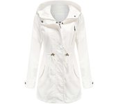 Chaqueta de mujer Otoño Transición Invierno Patrones Blanco m