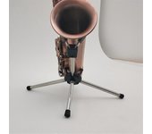 Saxofón Alto Musical Saxofón Universal Soporte Portátil Soporte Plegable para Saxofón Soporte Ajustable SilverBlack