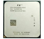 Procesador FX-4300 FD4300WMW4MHK 4 núcleos 4 hilos Zócalo AM3+ CPU