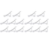 8 piezas de clips para estantes para congelador Ganchos de soporte para refrigeradores Abrazadera para estantes más fríos Clips para congelador (ta...