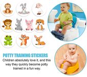 Pegatinas de entrenamiento para ir al baño de alta calidad YOUGANG. Entrenamiento para ir al baño 10 diferentes Psc. Pegatinas de orinal para el ba...