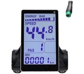 M5 Bicicleta eléctrica LCD Display Meter 24v 36v 48v 60v E Scooter Lcd Panel Screen para Mountain Electric