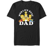 El mundo familiar de los Simpson Homero' s Best Dad Graphic Tee Negro Large-ob290