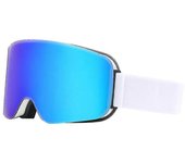 Gafas De Esquí, Gafas De Nieve Antivaho Cilíndricas, Gafas De Esquí Con Protección Uv Para Hombres Y Mujeres - XC Fotograma blanco película azul co...