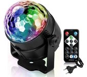 Usb Led Disco Ball para niños, Luz de discoteca, Efectos de luz, 7 colores Música controlada, Iluminación de fiesta para niños, Navidad, Fiesta de ...
