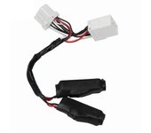 Tapón de carga LED ecualizador para Harley Glide Road King Softail Dyna 96-12 negro