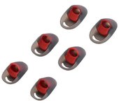 3pair Auriculares Auriculares Auriculares Almohadillas para Hyperx Cloud Auriculares Almohadillas de silicona Rojo