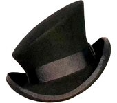 Sombrero de copa asimétrico Sombrero de lana Mujer Sombrero unisex Steam Sombrero punk Sombrero de copa Cinta de moda Sombrero decorativo con cubie...