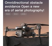 Dron de control remoto con cámara 4K 3 Cámara frontal 2 Cámara inferior Evitación de obstáculos 5GWiFi FPV Sto Negro 1 battery