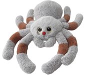 Juguete de peluche de araña de 30/50 cm, almohada de nariz roja de ojos grandes grises, juguete abrazable de animales adorables 30cm