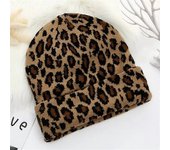 Sombrero de punto con estampado de leopardo de invierno para mujeres sombreros gorro de mujer gorro de chapeau casquette gorra de mujer gorro gorro...