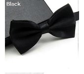 Men Classic Solid Color Bowtie Necktie Tuxedo Wedding Party Adjustable Bow Tie