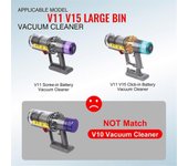 Para V11 V15 SV14 SV15 SV22 Accesorios de aspiradora Contenedor de polvo + filtro HEPA + kit de reemplazo de botón de interruptor Como se muestra
