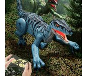 Flye Niños dinosaurios de control remoto, 2.4G Sound-Light de simulación de cinco vías, juguete de dinosaurio robot RC eléctrico que camina, regalo...