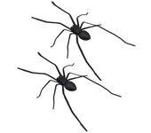 2 piezas de imán de nevera de araña figura de araña realista imán de araña espeluznante extraíble para nevera Negro