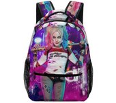 Harley Quinn Mochilas Mochila Escolar Mochila Casual Daypack Mochilas para Viajes Senderismo-XTYD4853