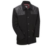 RTC Nuevo Vintage para hombre burro lana chaqueta abrigo abrigo Negro XX-Large