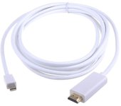 Para iMac Mac Mini 10FT/3M Mini DP Display Port Thunderbolt to HDMI Cable Adapter Blanco