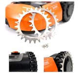 Yuxin Worx Landroid Cortadora de césped robótica Ruedas de cadena de tracción Tacones Ruedas antideslizantes-Tipo L 225 mm, 2 piezas Elik