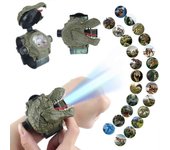 Flye Reloj De Proyección De Dinosaurio De Los Niños Reloj De Patrón De Dinosaurio Proyector Proyector En La Muñeca Juguete Educativo Niños Niños Ni...