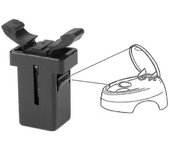 2x Para Brabantia Reemplazo Catch Compatible Touch Tap Bin Clip Latch Repuesto Reparación Lock Clip Reemplazo Lock Catch Waste Bin