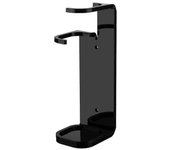 Soporte de sable de luz transparente acrílico Estante de almacenamiento de montaje en pared con tornillos para Star Planet Lightsaber Disp Negro