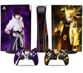 Unbrand Pegatina de la versión de la unidad óptica de PS5, piel genial de PS5, manija del controlador, para la consola y el controlador de PS5, NAR...