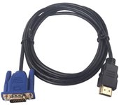 1.8/3/5/10m 1080p Hdmi a Vga 15pin cable adaptador de cable macho plomo para Hdtv Hd Lcd