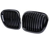 Parrillas deportivas de malla de riñón en el capó delantero negro brillante del coche para Z3 Convertible Coupe 1996-2002