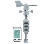 Estación meteorológica inalámbrica profesional Sensor de dirección de velocidad del viento Temperatura del viento digital Humi Blanco