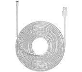 Cable de alimentación de carga Arlo Pro / Pro 2 / Go / Light - Cable plano interior / exterior resistente a la intemperie de 9 m / 29,5 pies 9M