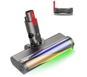 Cepillo de piso eléctrico para V7 V8 V10 V11 V15 Cepillo giratorio de fijación al vacío con luz LED verde Color de la foto