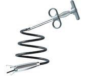 Extractor de dragado de tubería de alcantarillado flexible Grabber Claw Reacher Tool Drain Clog Gris 1.6 Meters
