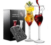 Novedad Mujeres Cuerpo en forma de vino Copas de cóctel Set De 2 Sexy Body Champagne Cáliz de belleza creativa 200ml Copas de Martini Set de regalo...