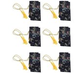 6 piezas de 135 cm Dragón y Fénix Katana Samurai Bolsa de Espada Tissu Negro