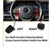 Interruptor de botón de control de crucero del volante multifunción del automóvil para BMW 1 3 4 5 6 7 Series F10 F11 F20 F30 F34 F36 F07 F01 F02