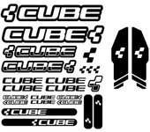 Para calcomanías de vinilo universales CUBE Bicicleta de montaña Ciclismo MTB pegatinas ~ 7487