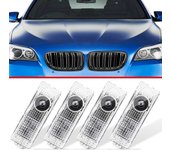 Heyone 4 piezas de actualización de la luz de la puerta luz de bienvenida luces de charco de reemplazo para BMW 1 2 3 4 5 6 7 M GT X1 X3 X4 X5 X6 S...