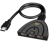 Nuevo divisor Hdmi de 3 puertos 1080p / 4k Hd Tv Adaptador Cable 3 en 1 salida Nuevo B