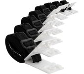 Kit de fijación de cubierta solar de piscina - 8 correas de cubierta solar - Kit de correa de cubierta solar - Fijación de carrete de cubierta - Ta...