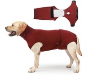 Dog Recovery Suit Surgery Dog Onesie Cone Alternatives Spay Neuter Suit Surgical Recovery Suit Rojo L