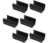 50pcs Trampoline Pole Covers Anti-skid Caps Muebles Mesa Silla Foot Pads Negro 4X2.2CM