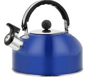 Hervidor silbador de acero inoxidable pulido 2.0L - Hervidor de camping de alta calidad Rojo