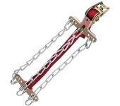 3 Cadenas Camión Ruedas de coche Neumático Cadenas de nieve Invierno Antideslizante (235-265) Plata 42X12CM