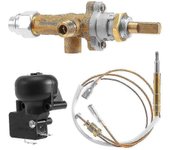 Calentador de patio de gas Válvula de control Termopar Sensor Volcado Interruptor Perilla Propano Fire Pit Control Seguridad